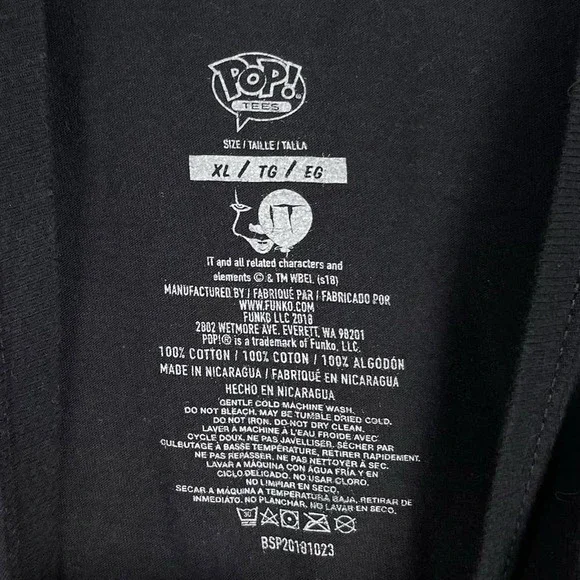 Pennywise‎ The Dancing Clown Horror "It" Tee Shirt, POP Tees Size Men's XL - Picture 4 of 6